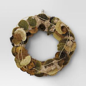 Threshold - Mushroom Preserved Wreath - Threshold Green
